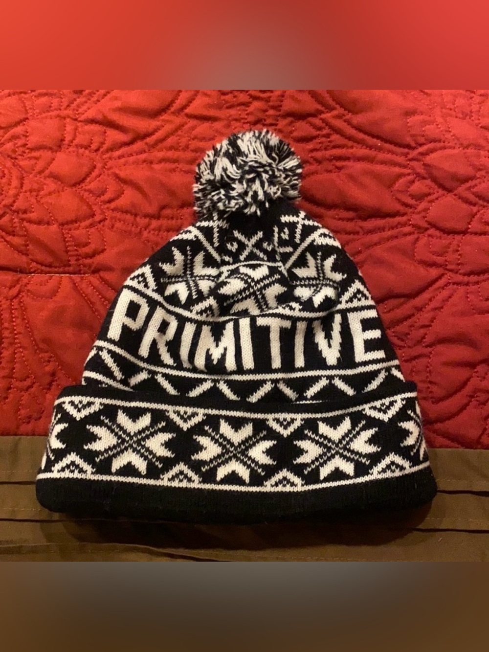 Primitive Black & White Beanie